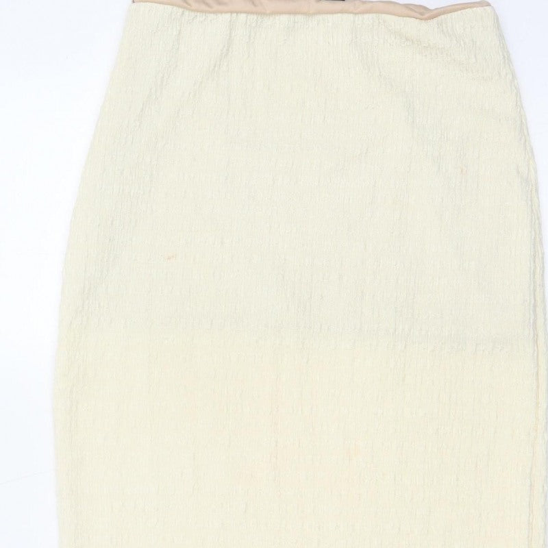 ASOS Design Women’s Ivory UK 8 Pencil Maxi Skirt Textured