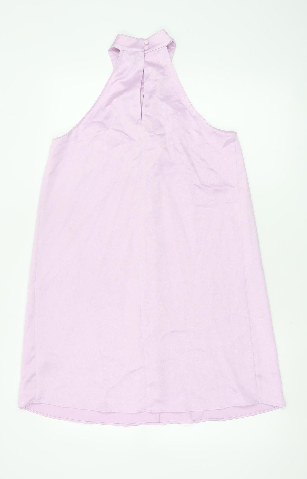 River Island Women Pink UK 8 Halter A-Line Long Occasion Dress
