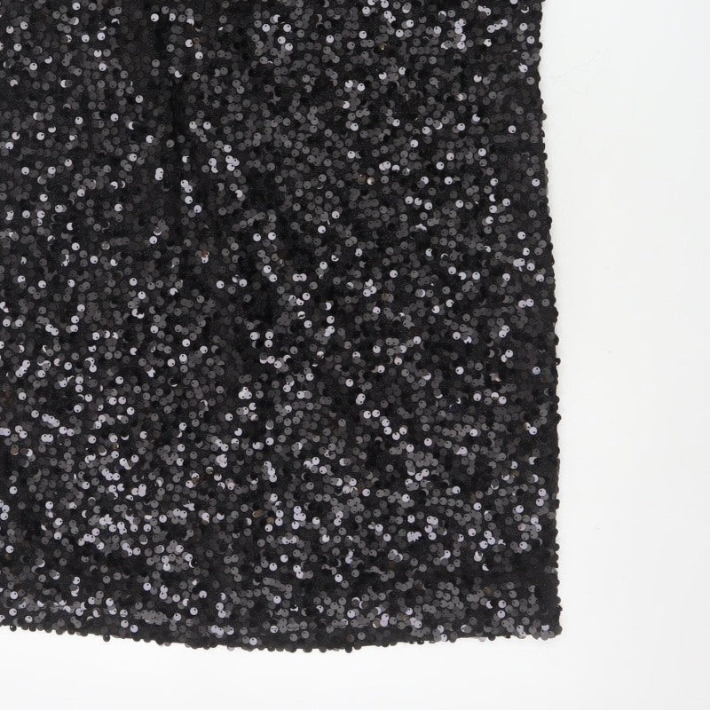 Next Women Black UK 14 Sequin Bodycon Mini Party Dress