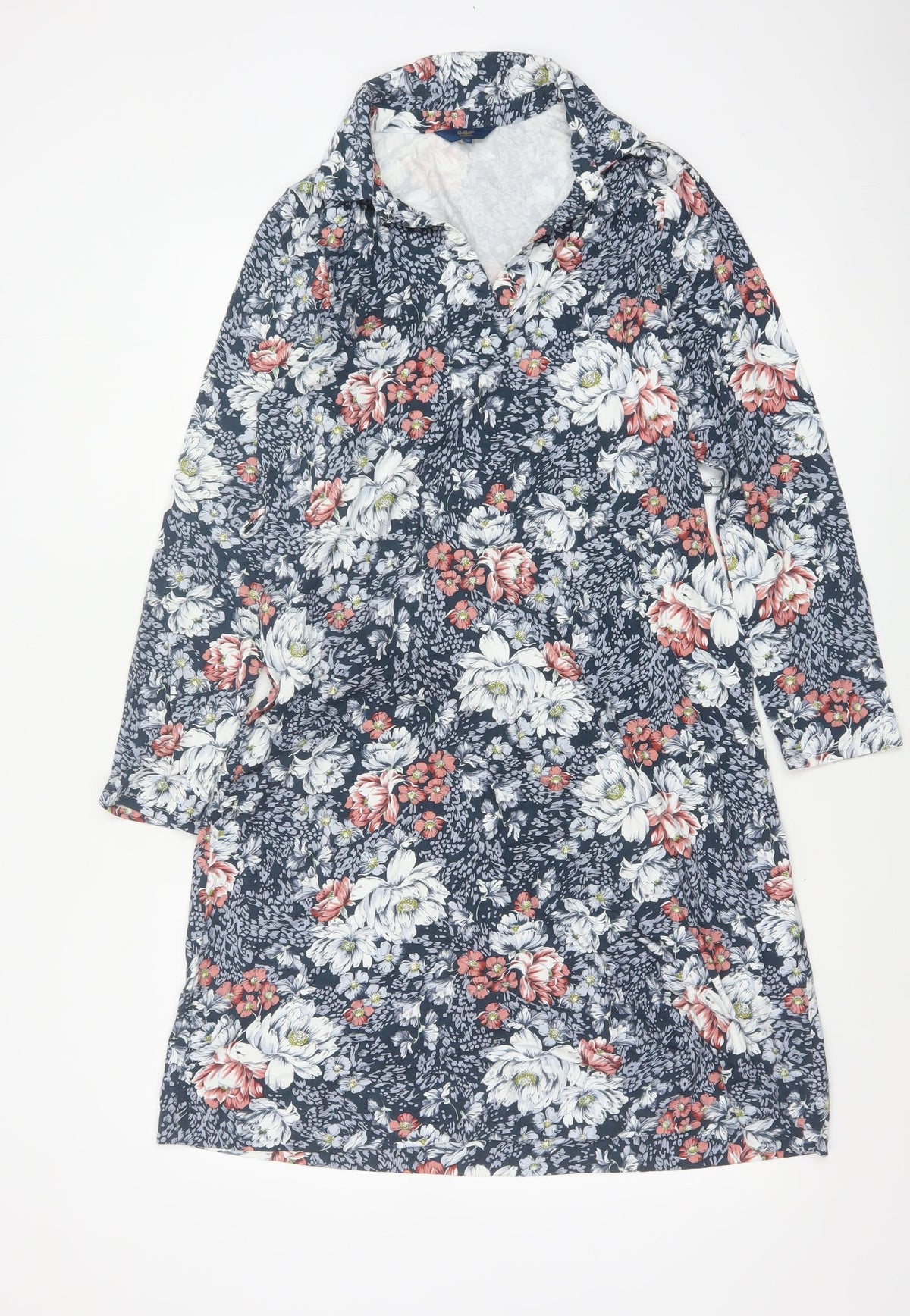 Cotton Traders Women’s Multicoloured Floral Shirt Dress UK 12