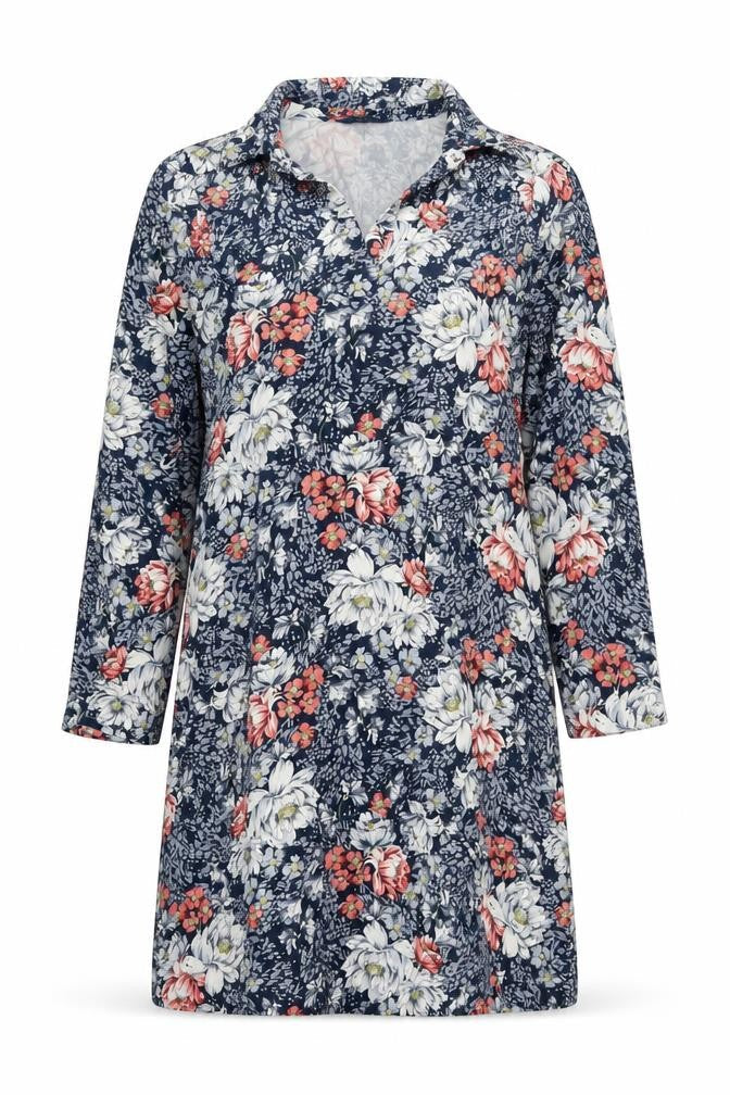 Cotton Traders Women’s Multicoloured Floral Shirt Dress UK 12