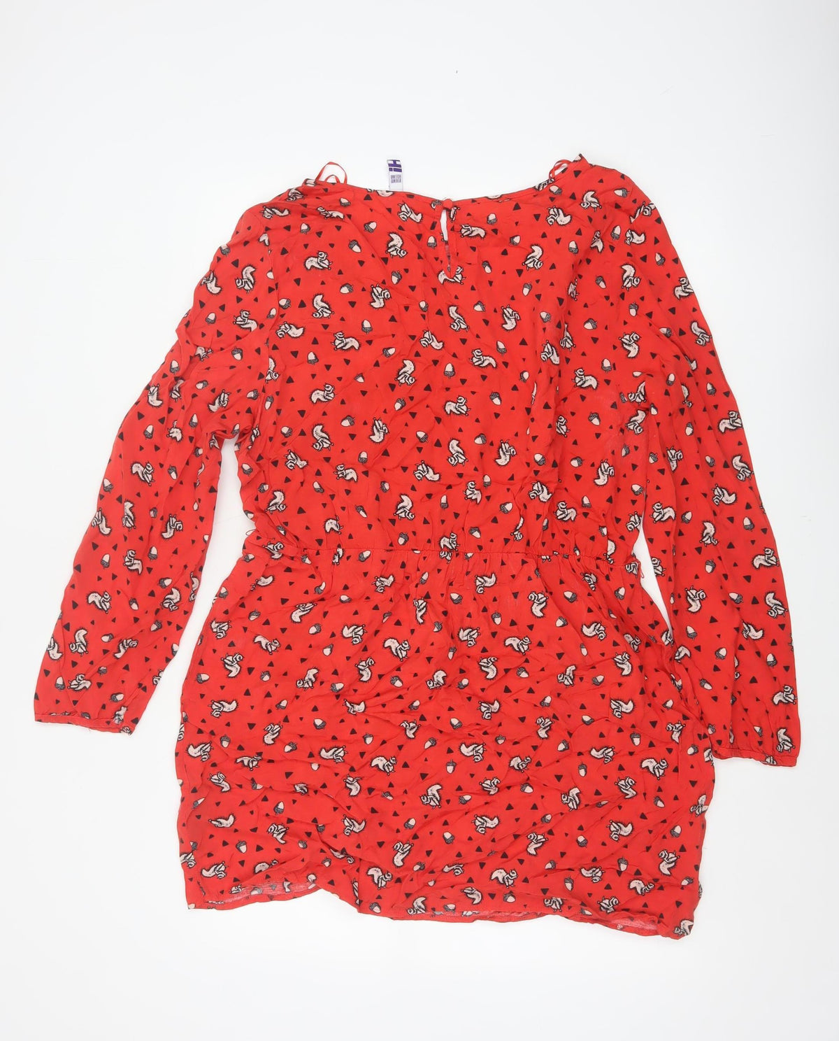 By Henry Holland Women’s Red Squirrel Print A-Line Dress Size 18