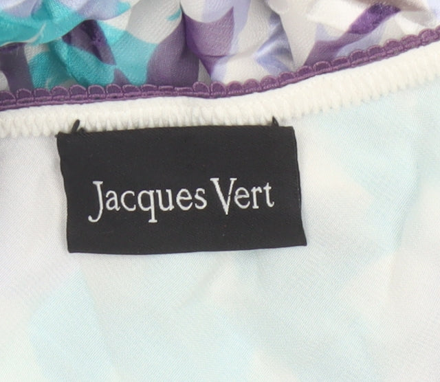 Jacques Vert Women's Multicoloured UK 16 Floral Silk Blend Flare Long Skirt