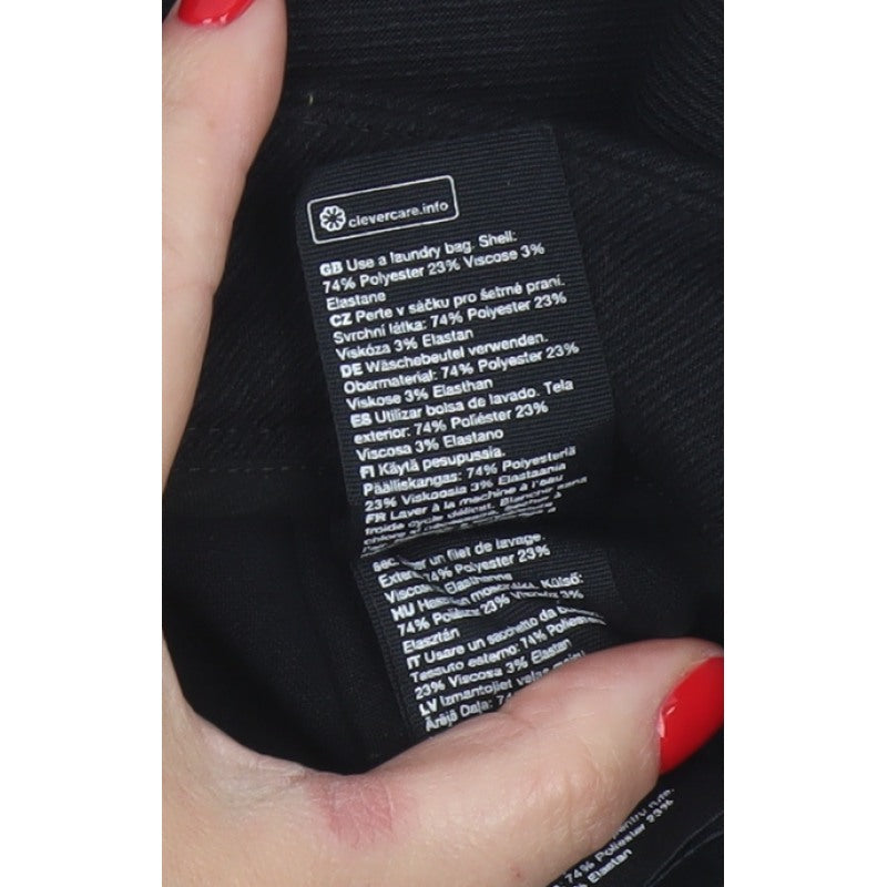& Other Stories Women’s Black UK 8 High Rise Wrap Mini Skirt