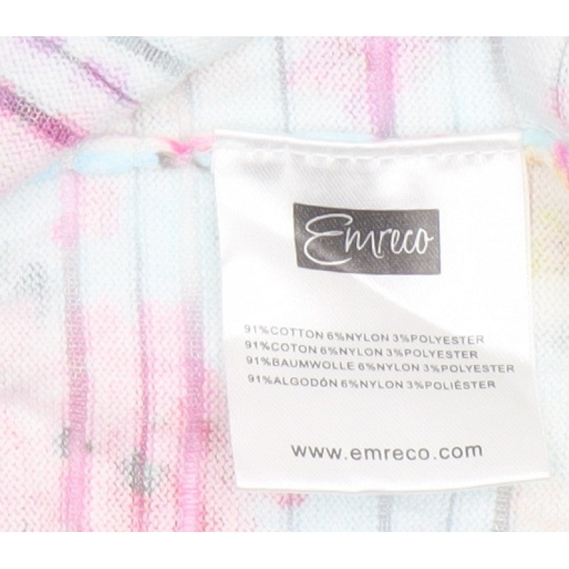 Emreco Women’s Multicoloured Floral Knit Open Cardigan UK 18