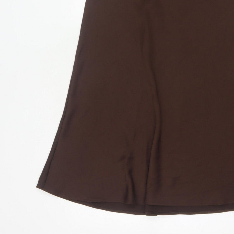 Marks and Spencer Women Brown UK 8 A-Line Long Maxi Skirt