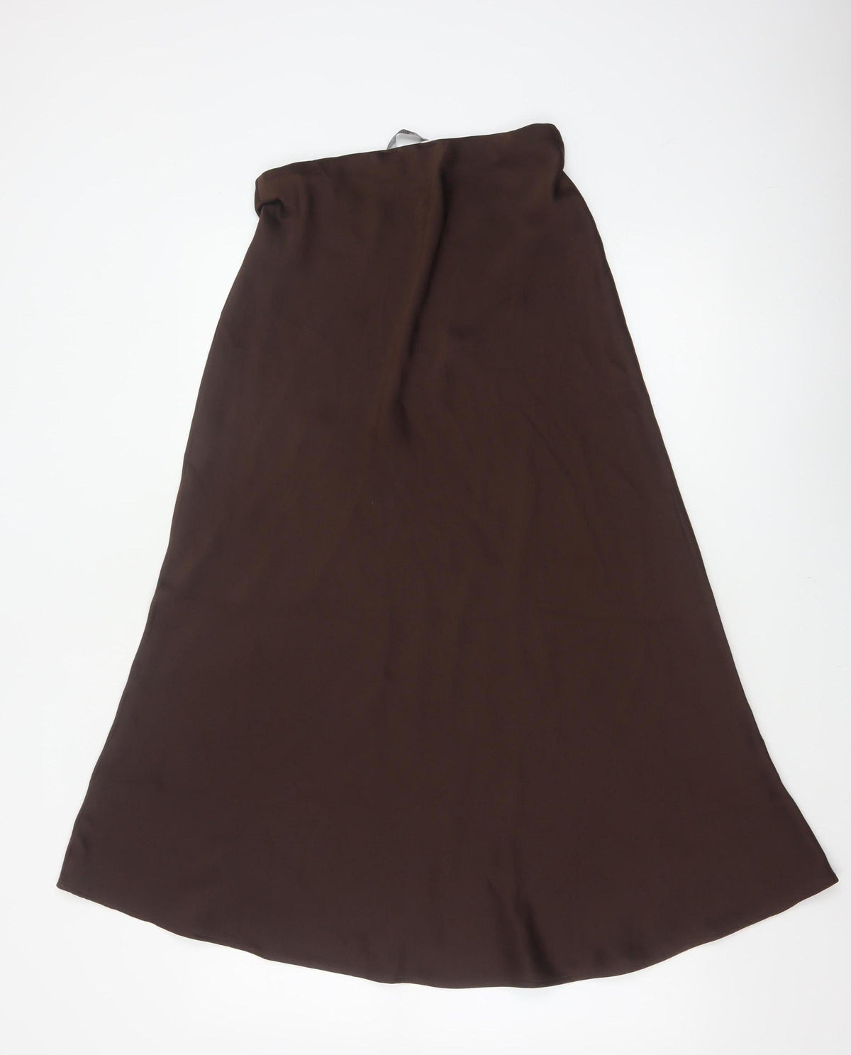 Marks and Spencer Women Brown UK 8 A-Line Long Maxi Skirt