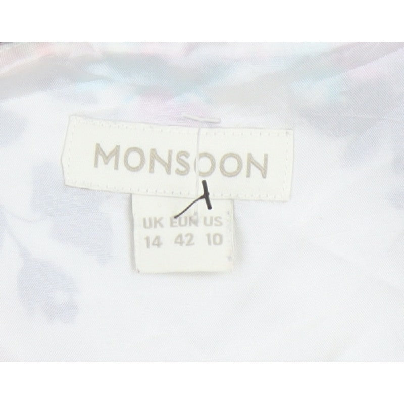 Monsoon Women’s Multicoloured Floral Fit & Flare Dress UK 14
