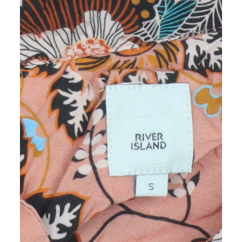 Additional view of River Island Men’s Pink S Floral Viscose Short Sleeve Button-Up Shirt