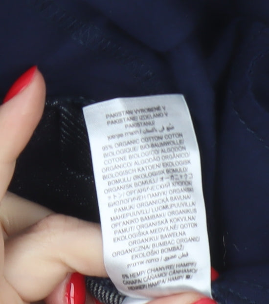 Seasalt Cornwall Women’s Blue UK 16 A-Line Organic Cotton Denim Skirt