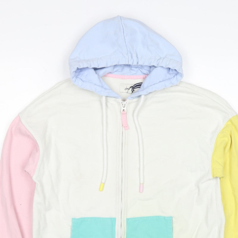 Joules Women’s Multicoloured Colourblock Full Zip Hoodie UK 12