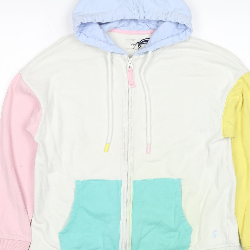 Joules Women’s Multicoloured Colourblock Full Zip Hoodie UK 12