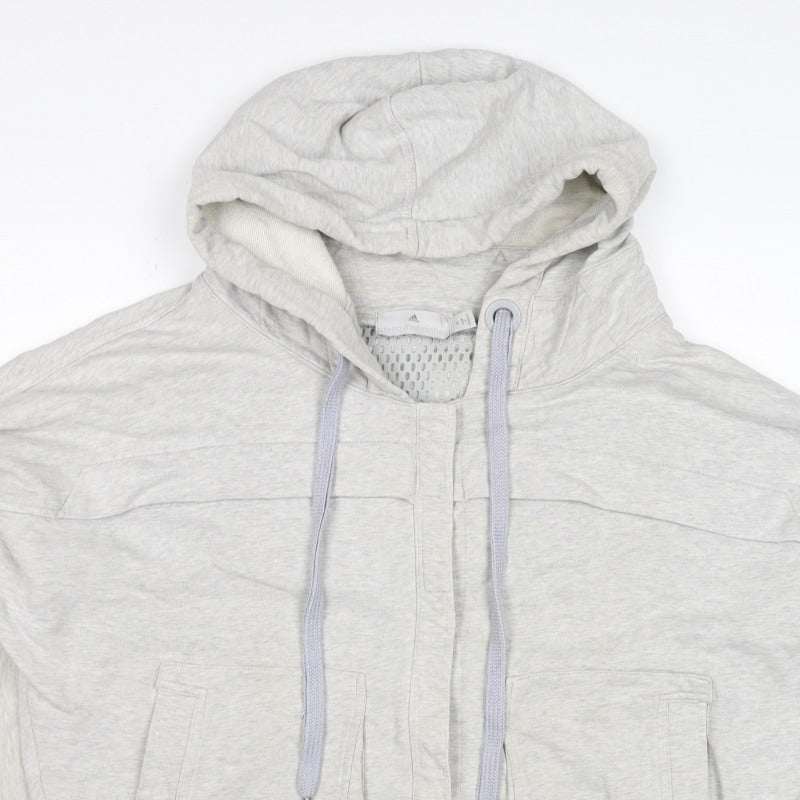 adidas Stella McCartney Women Grey M Hooded Cotton Jacket