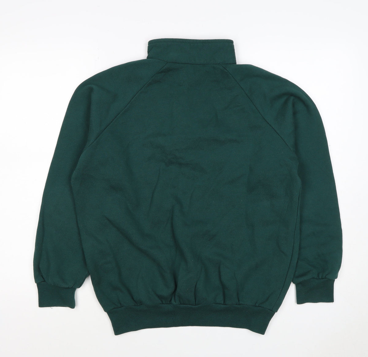Country Collection Women's Green M Henley Button Sweatshirt