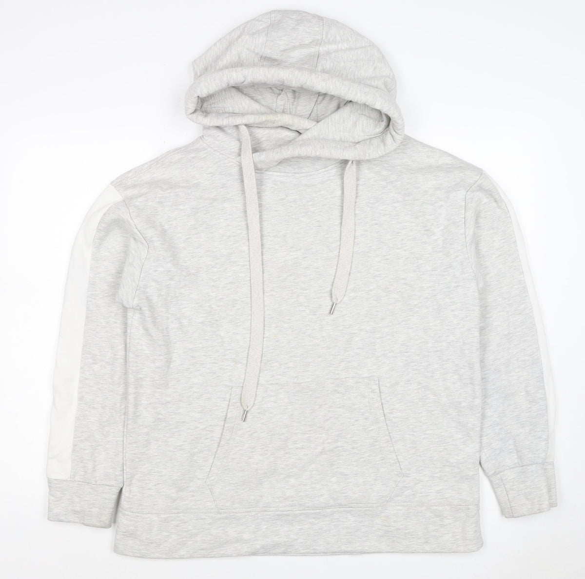 Mint Velvet Women’s Grey L Pullover Hoodie Colourblock Pockets