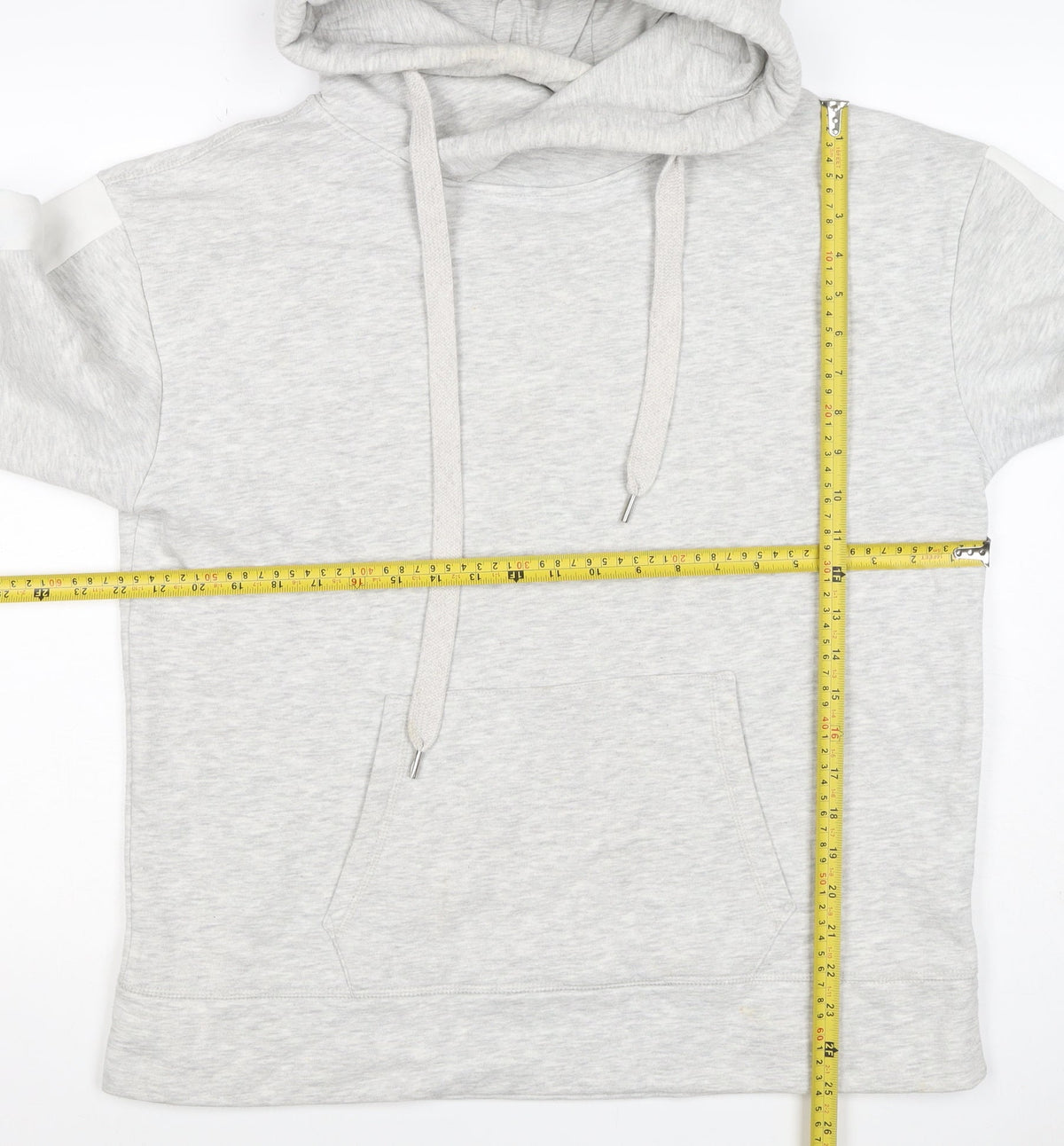 Mint Velvet Women’s Grey L Pullover Hoodie Colourblock Pockets
