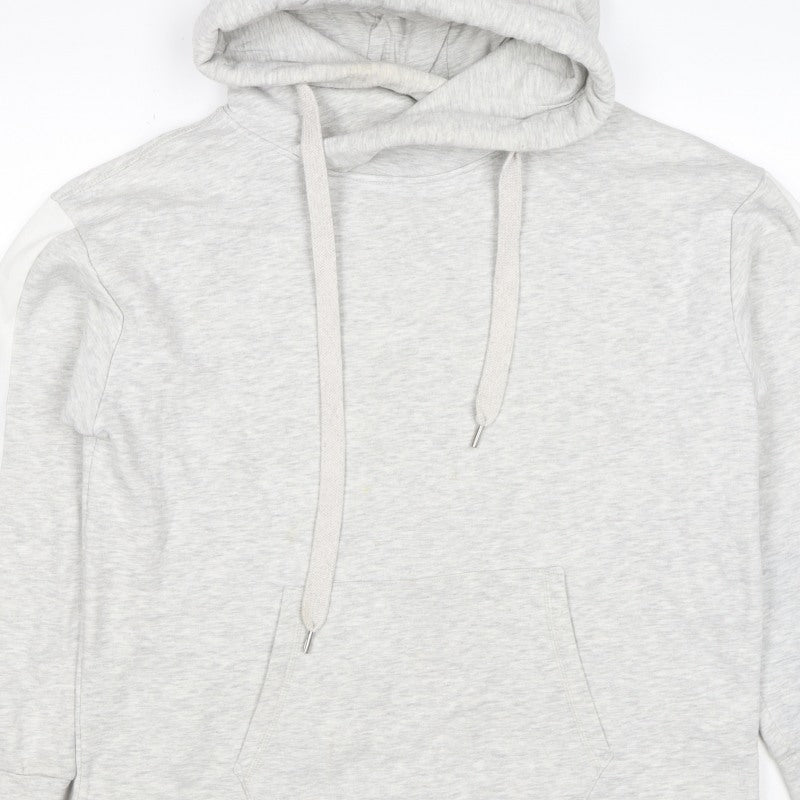 Mint Velvet Women’s Grey L Pullover Hoodie Colourblock Pockets