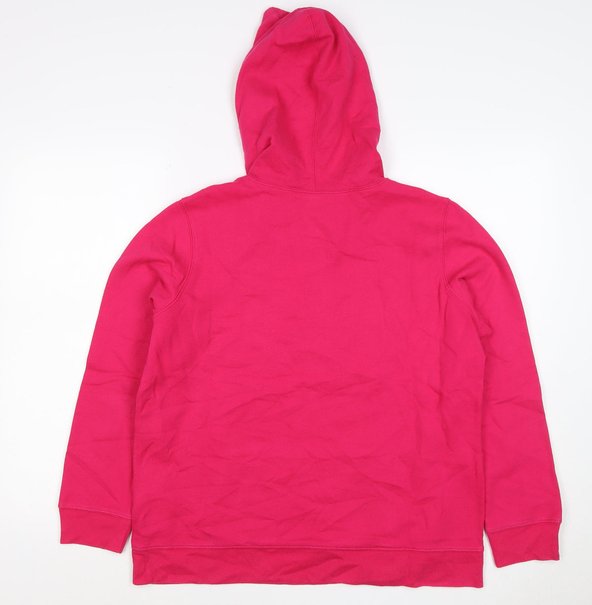 Gap Teens Pink XL Pullover Hoodie Logo Fleece Kangaroo Pocket