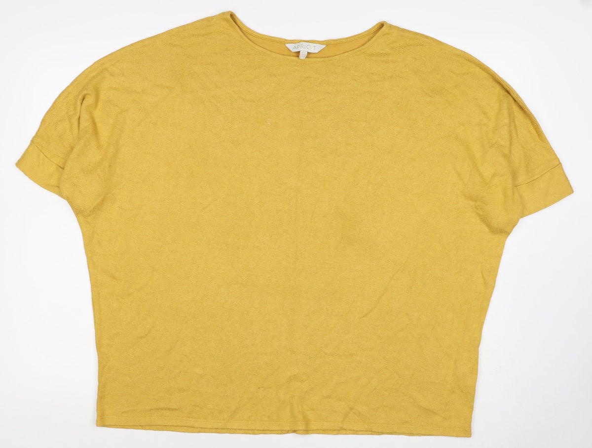 Apricot Women’s Yellow UK 16 Relaxed Jersey Short Sleeve T-Shirt
