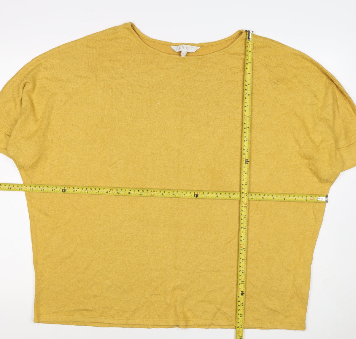 Apricot Women’s Yellow UK 16 Relaxed Jersey Short Sleeve T-Shirt