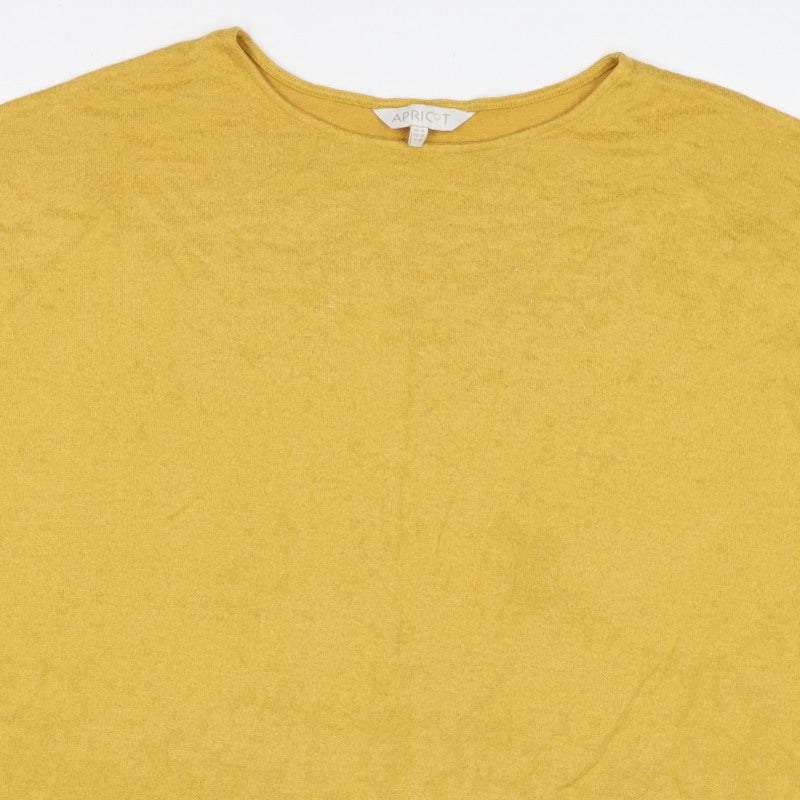 Apricot Women’s Yellow UK 16 Relaxed Jersey Short Sleeve T-Shirt