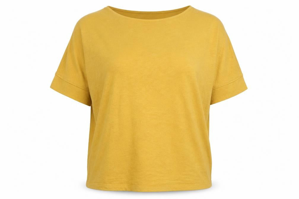 Apricot Women’s Yellow UK 16 Relaxed Jersey Short Sleeve T-Shirt