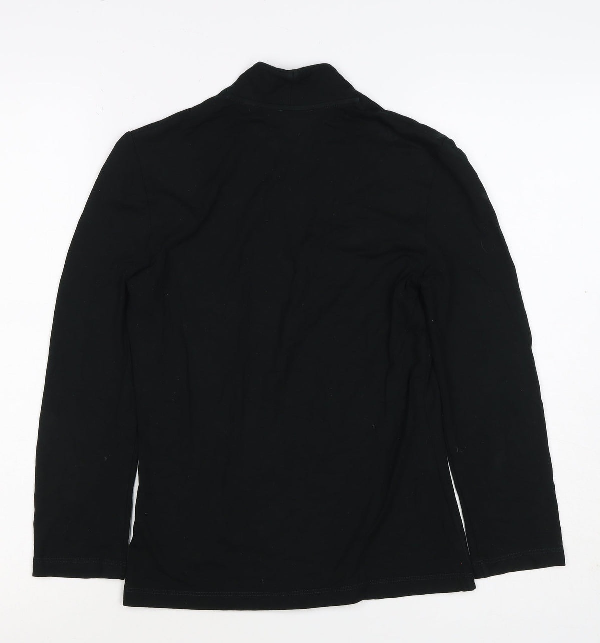 Hobbs Women’s Black XS V-Neck Long Sleeve Jersey Basic Top