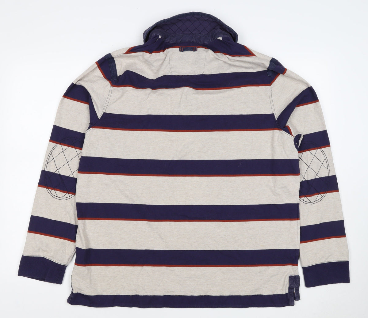 Marks and Spencer Blue Harbour Men’s Multicoloured XL Striped Rugby Polo