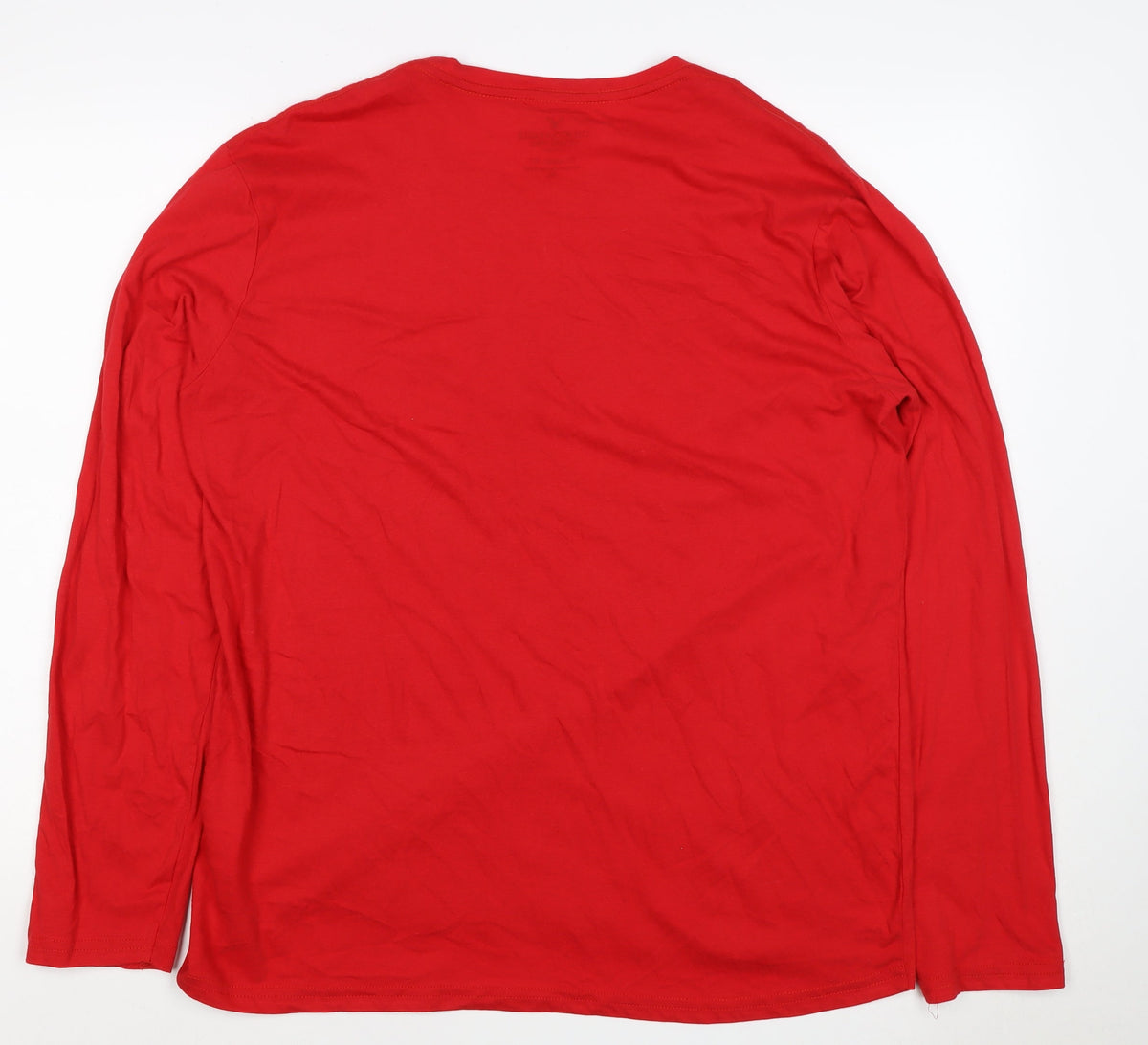 American Eagle Men’s Red XL Long Sleeve USA Eagle Graphic T-Shirt