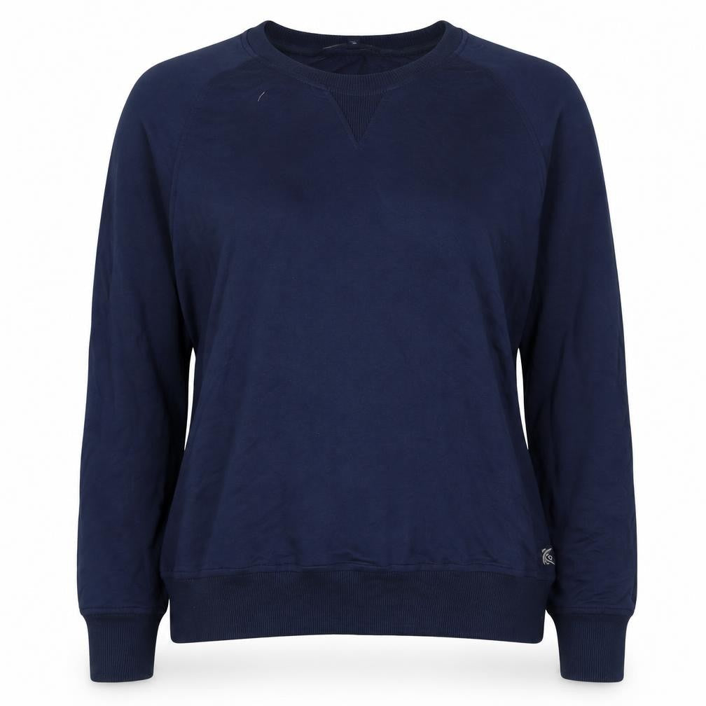 Crew Clothing Company Women’s Navy M Pullover Crew Neck Raglan Sweatshirt