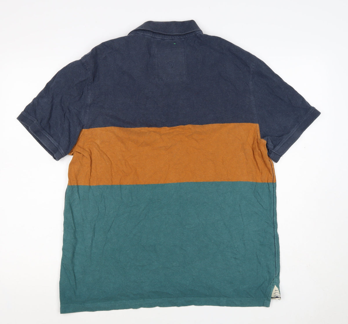 FatFace Mens Multicoloured Colourblock Cotton Polo Shirt XL