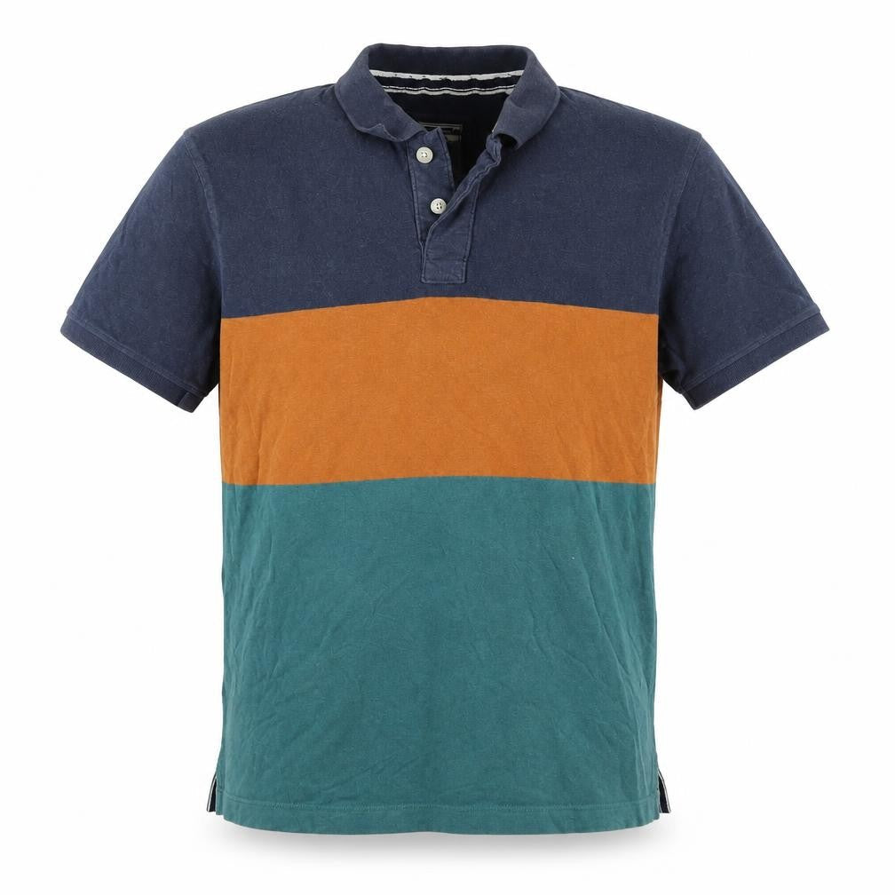 FatFace Mens Multicoloured Colourblock Cotton Polo Shirt XL