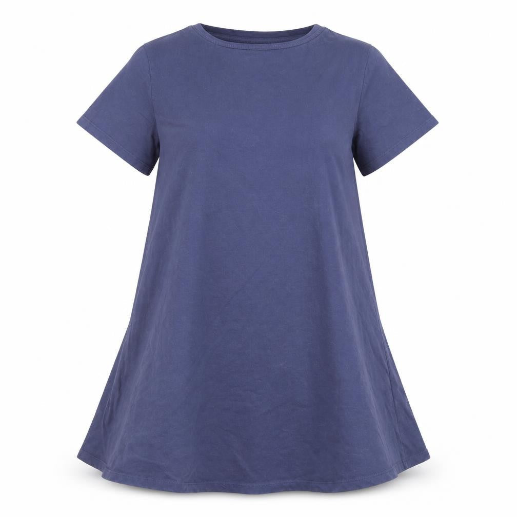 ASOS Women Blue UK 8 Trapeze Swing Jersey Short Sleeve Dress