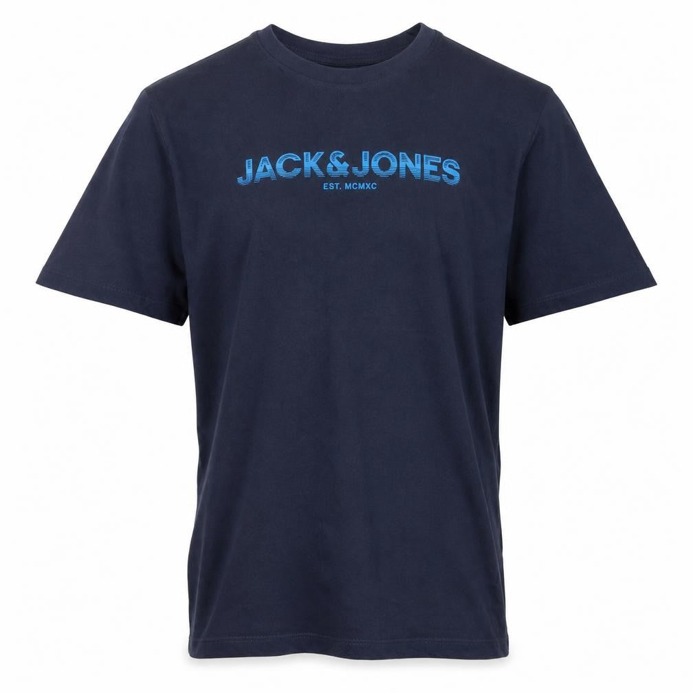 Jack & Jones Teens Navy Blue XS Logo Graphic Crew Neck T-Shirt