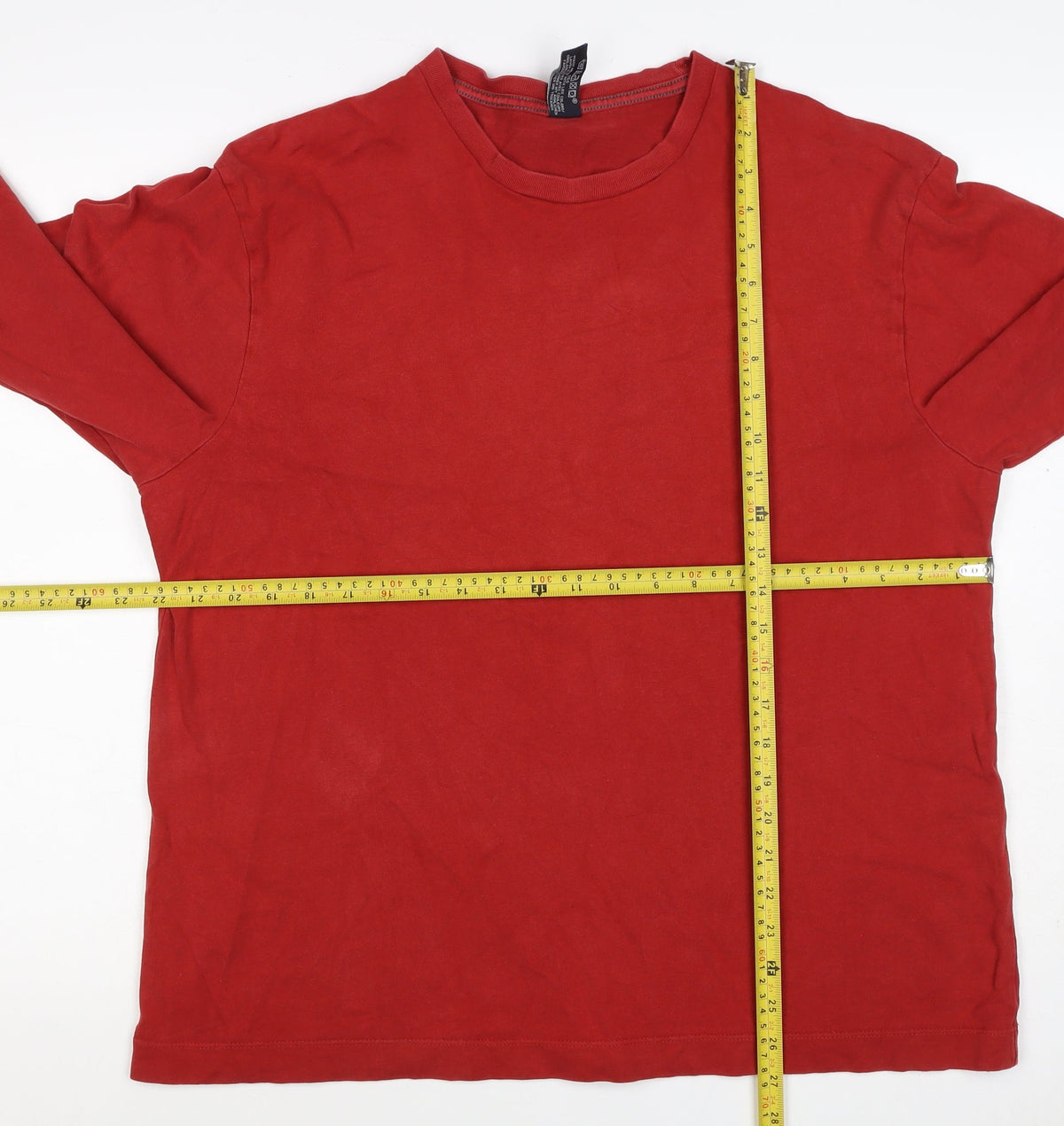 Gap Men's Red L Crew Neck Cotton Pullover Sweatshirt Long Sleeve