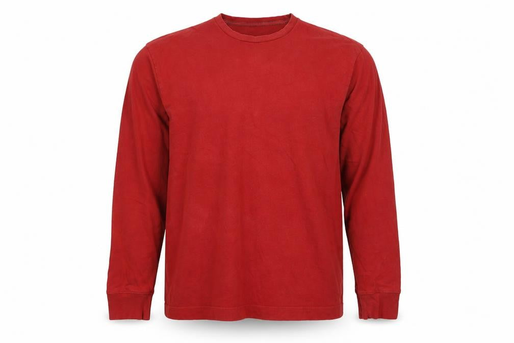 Gap Men's Red L Crew Neck Cotton Pullover Sweatshirt Long Sleeve