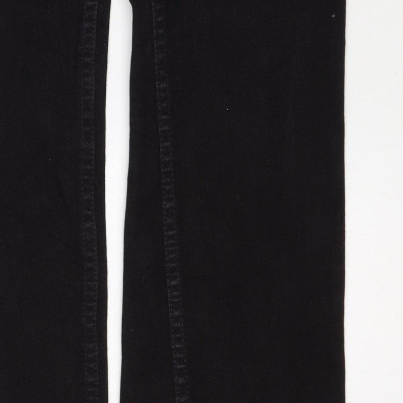 GAP Women’s Black UK 4 Long Bootcut 100% Cotton Denim Jeans