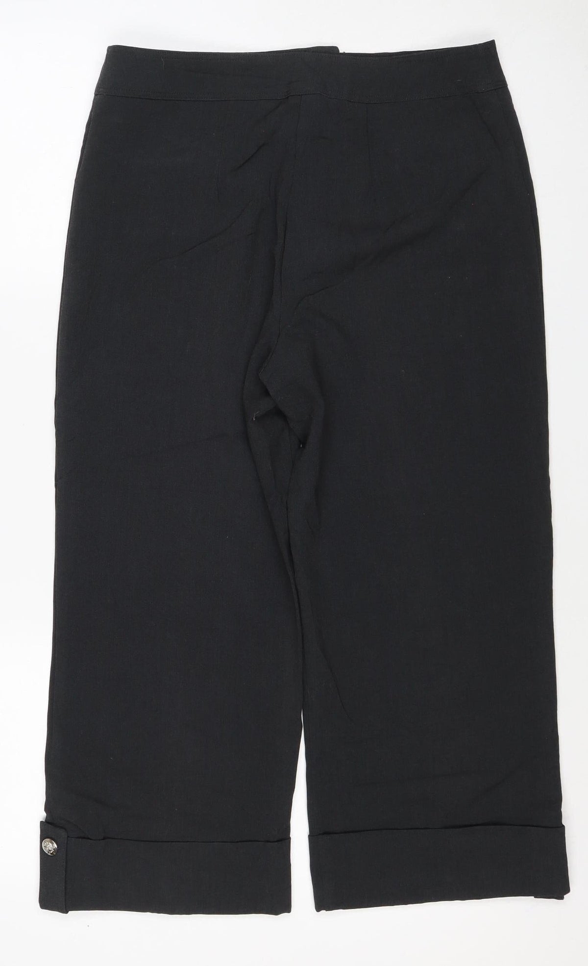 Joseph Ribkoff Women Black UK 12 Straight Tailored Trousers Pockets