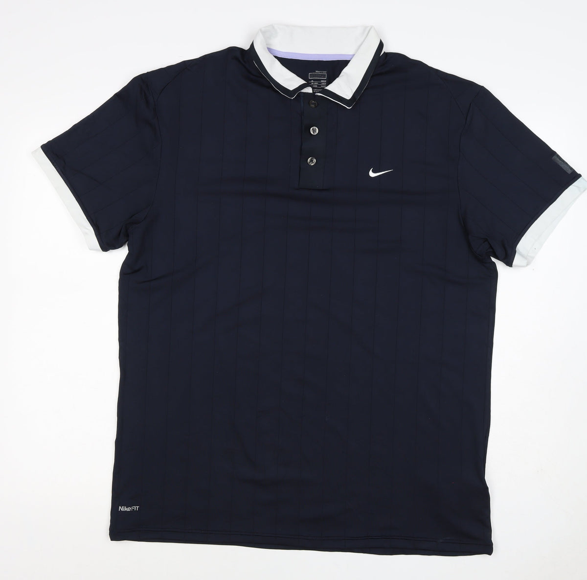 Nike Men’s Blue XL Paris 2008 NikeFIT Dri-FIT Short Sleeve Polo Shirt