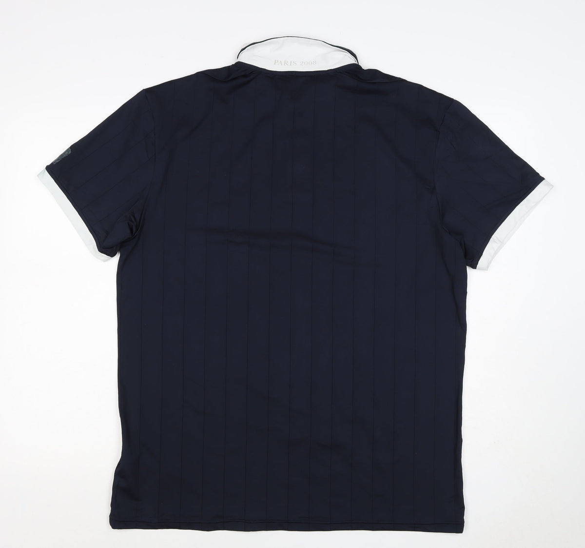 Nike Men’s Blue XL Paris 2008 NikeFIT Dri-FIT Short Sleeve Polo Shirt