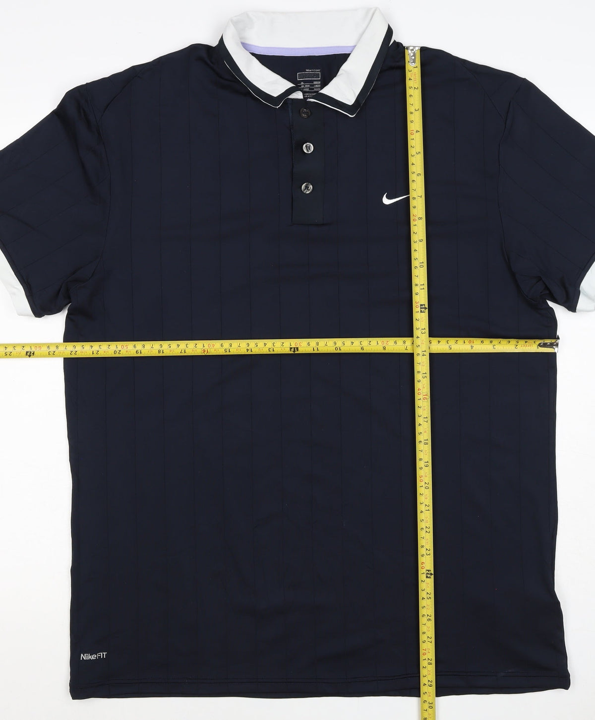 Nike Men’s Blue XL Paris 2008 NikeFIT Dri-FIT Short Sleeve Polo Shirt