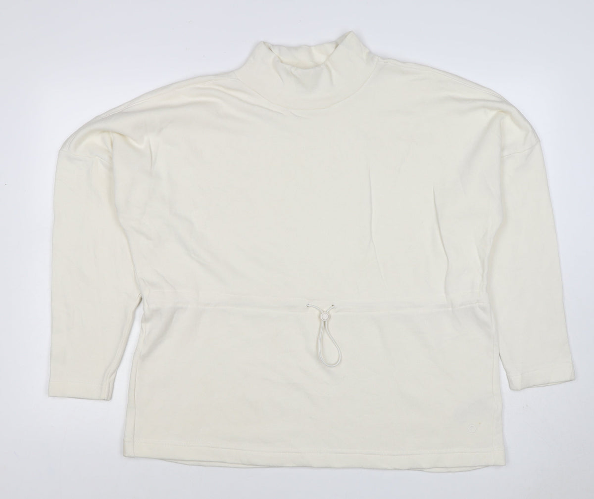 M&S Goodmove Women’s Ivory UK 14 Pullover High Neck Sweatshirt