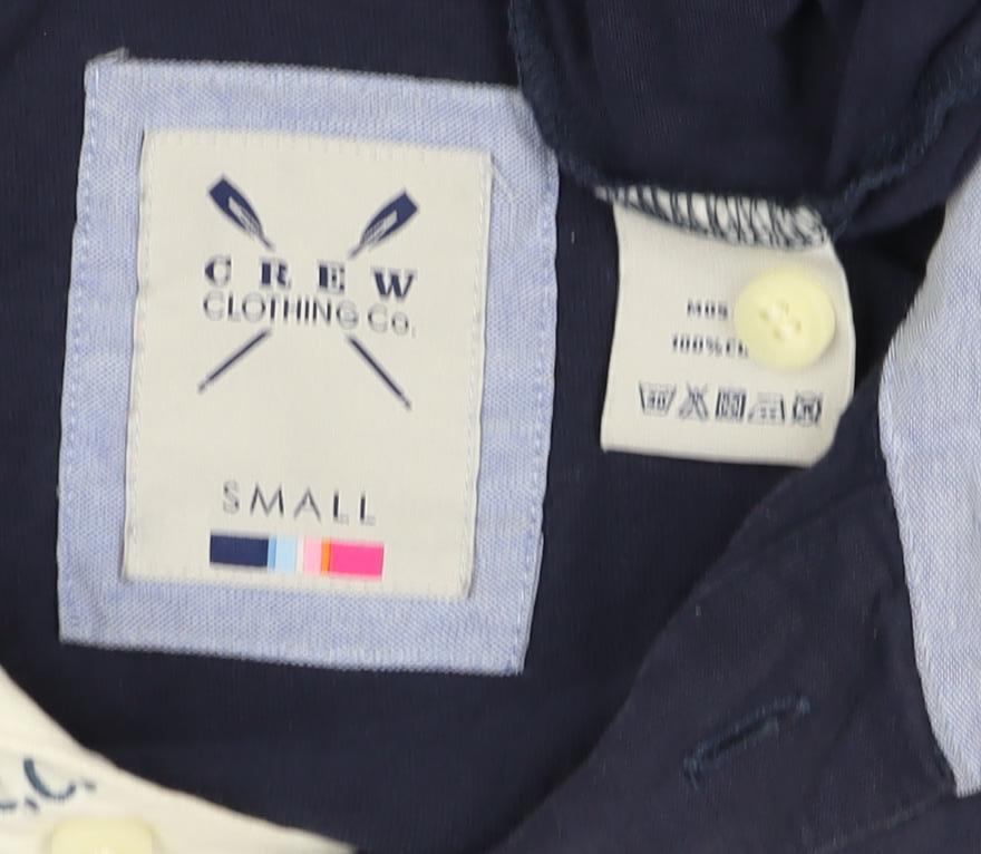 Additional view of Crew Clothing Co Men’s Blue Small Embroidered Sports Club Polo Shirt