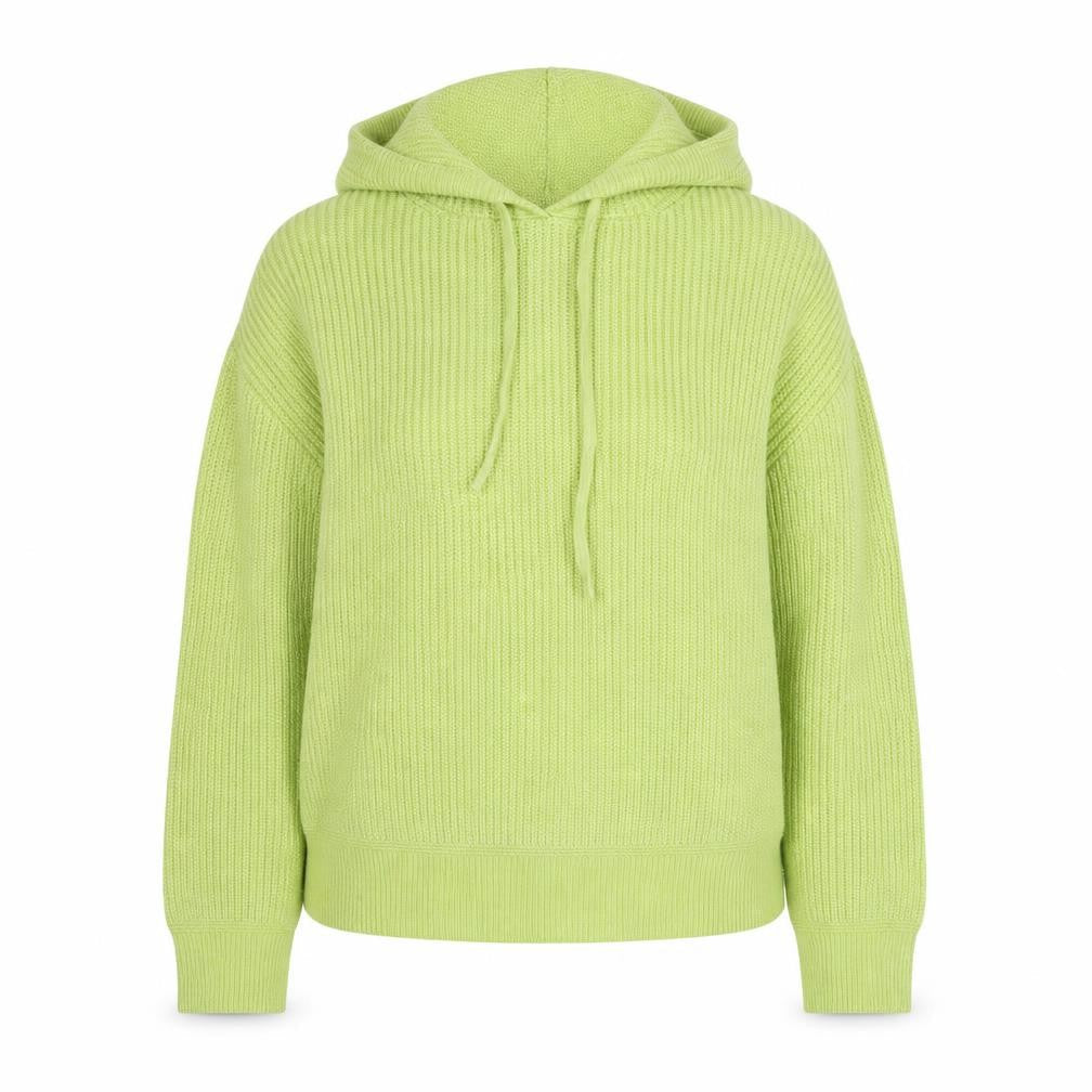 Marks and Spencer Women Green Knit Hooded Pullover Jumper Hoodie M