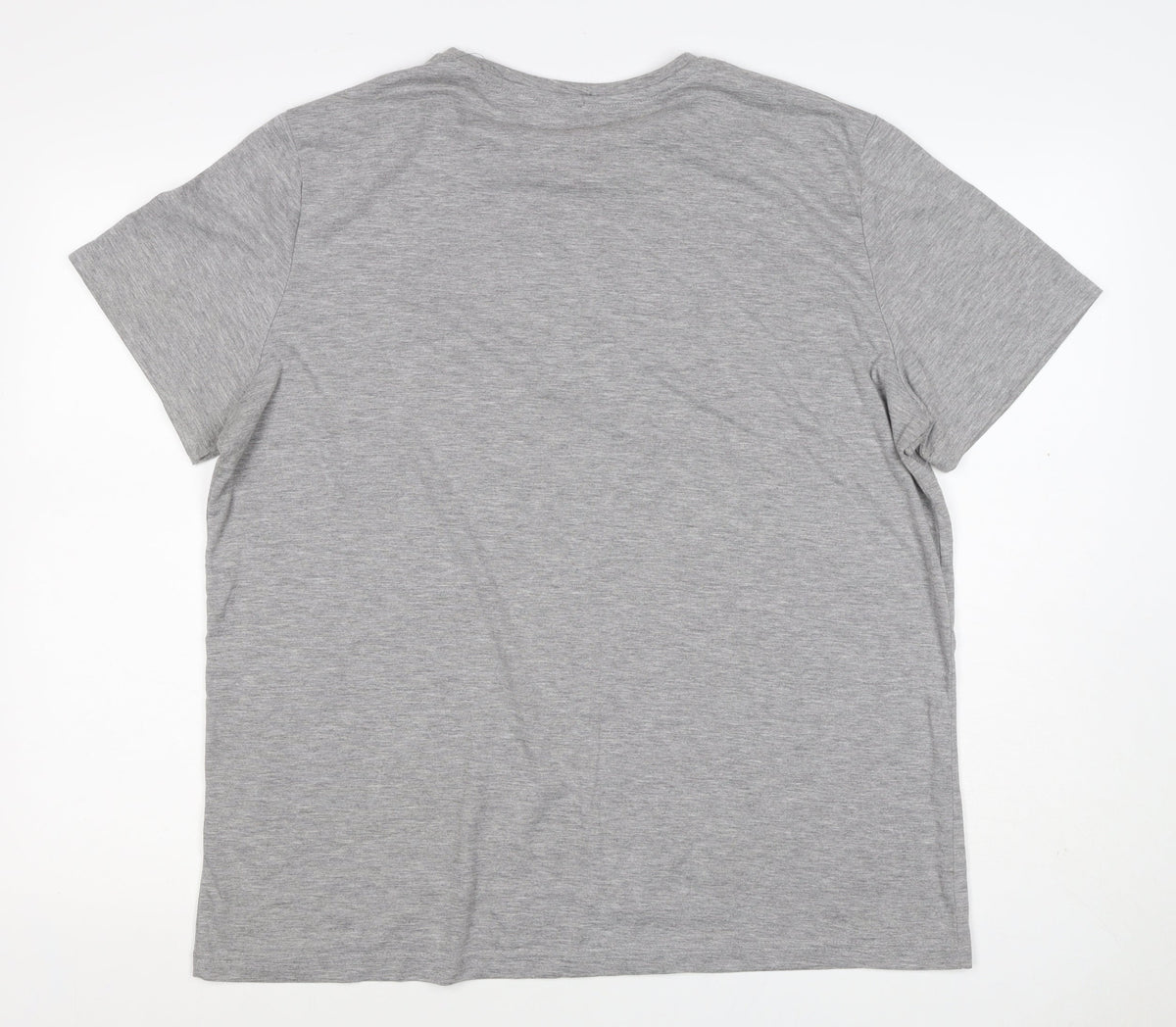 Close-up detail of Volkswagen men’s grey xl christmas driving home graphic t-shirt