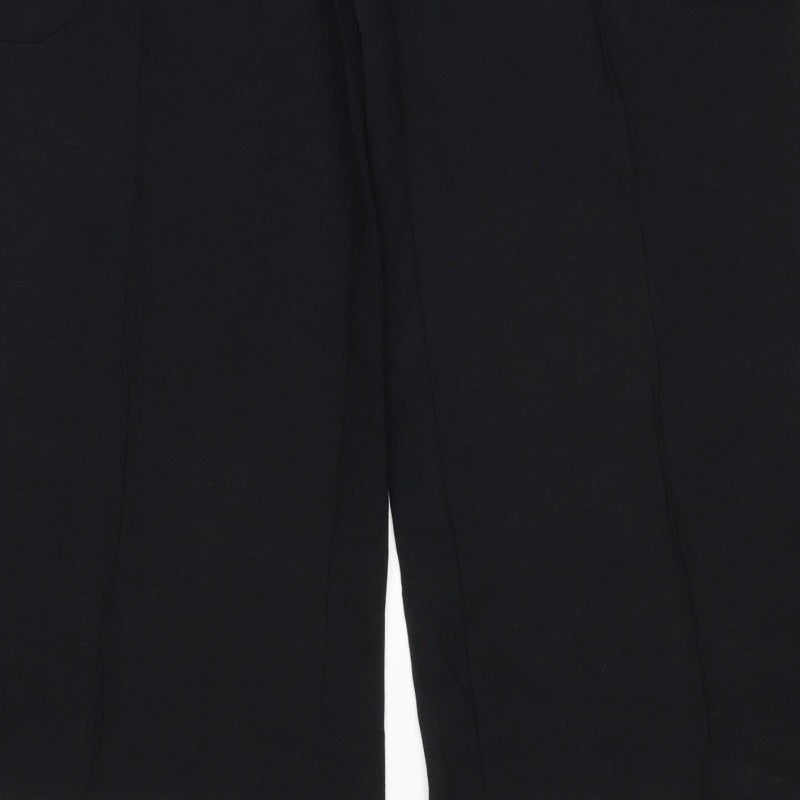 Marks & Spencer Women Black Size 10 Cargo Trousers Drawstring Pockets