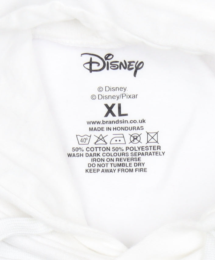 Disney Women White XL Mickey 1928 Pullover Hoodie Graphic Print