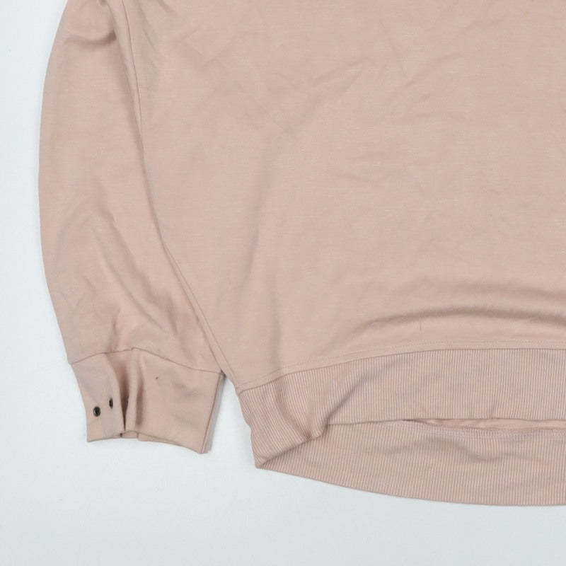 Ted Baker Women's Pink UK 12 Logo Crew Neck Pullover Sweatshirt
