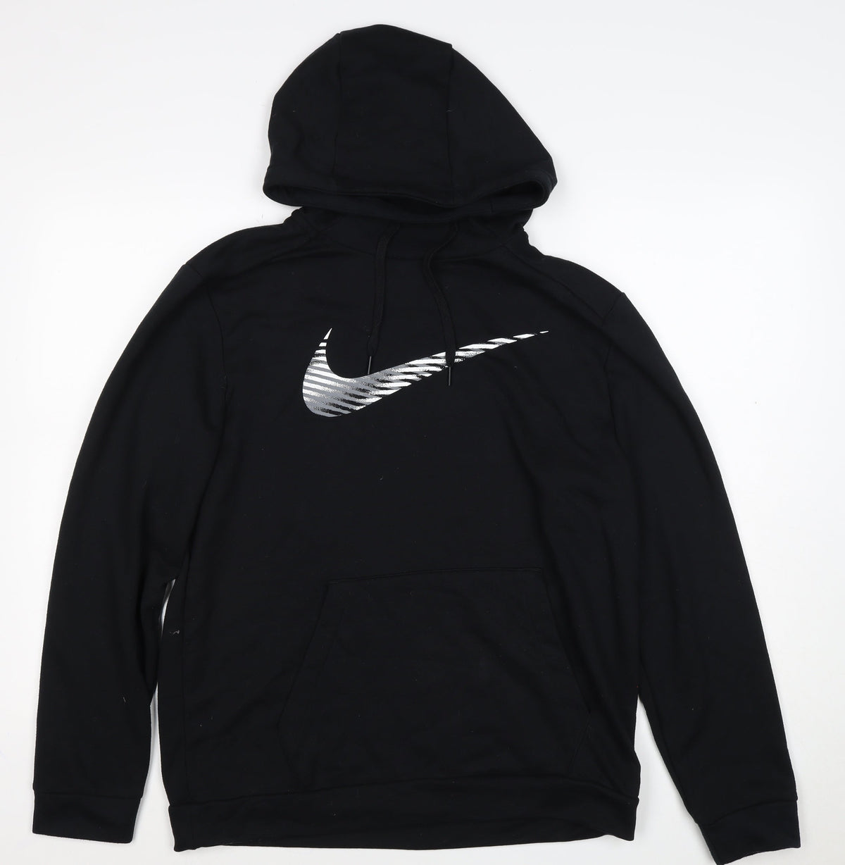 Nike Womens Black M Pullover Hoodie Dri-FIT Swoosh Logo