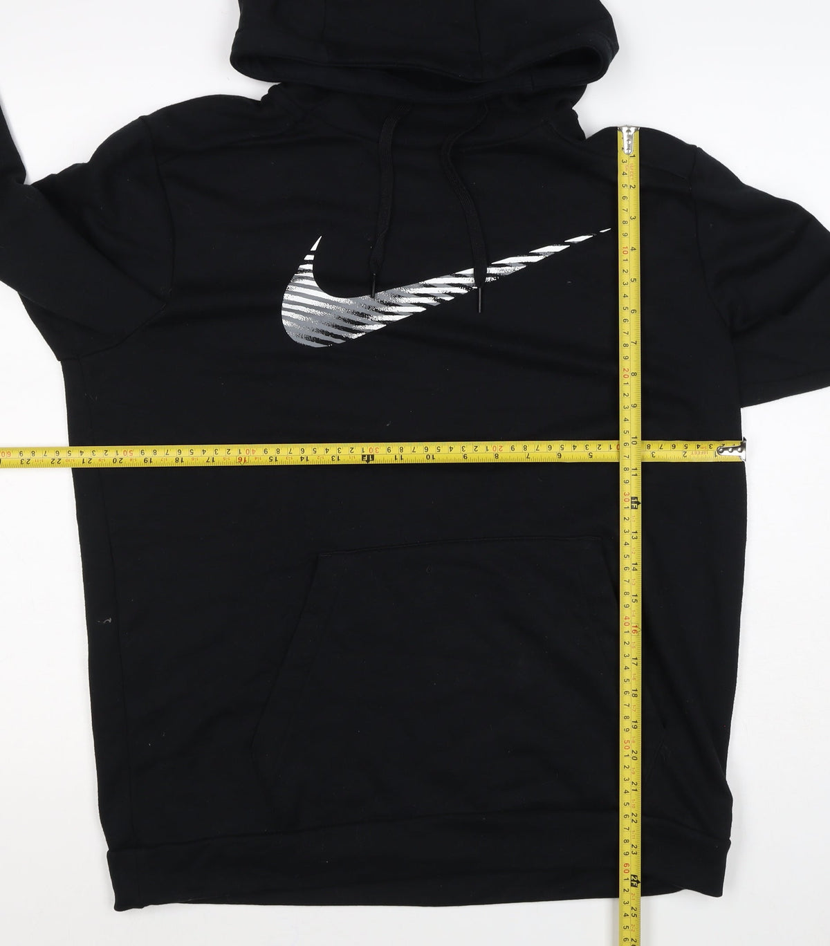 Nike Womens Black M Pullover Hoodie Dri-FIT Swoosh Logo